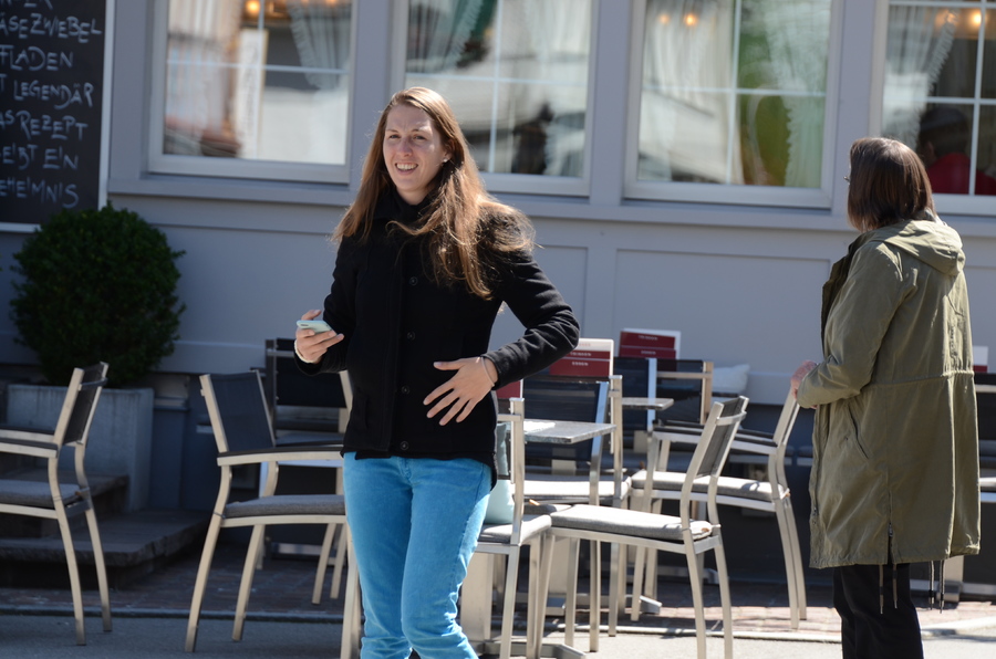 Girl in a jacket