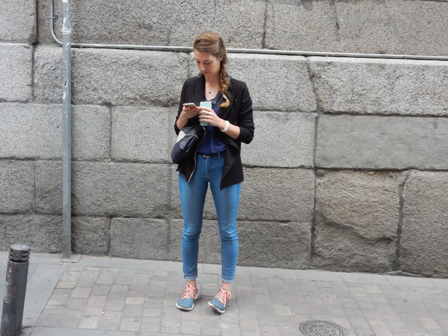Girl in a jacket